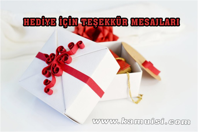 Hediye için teşekkür mesajları