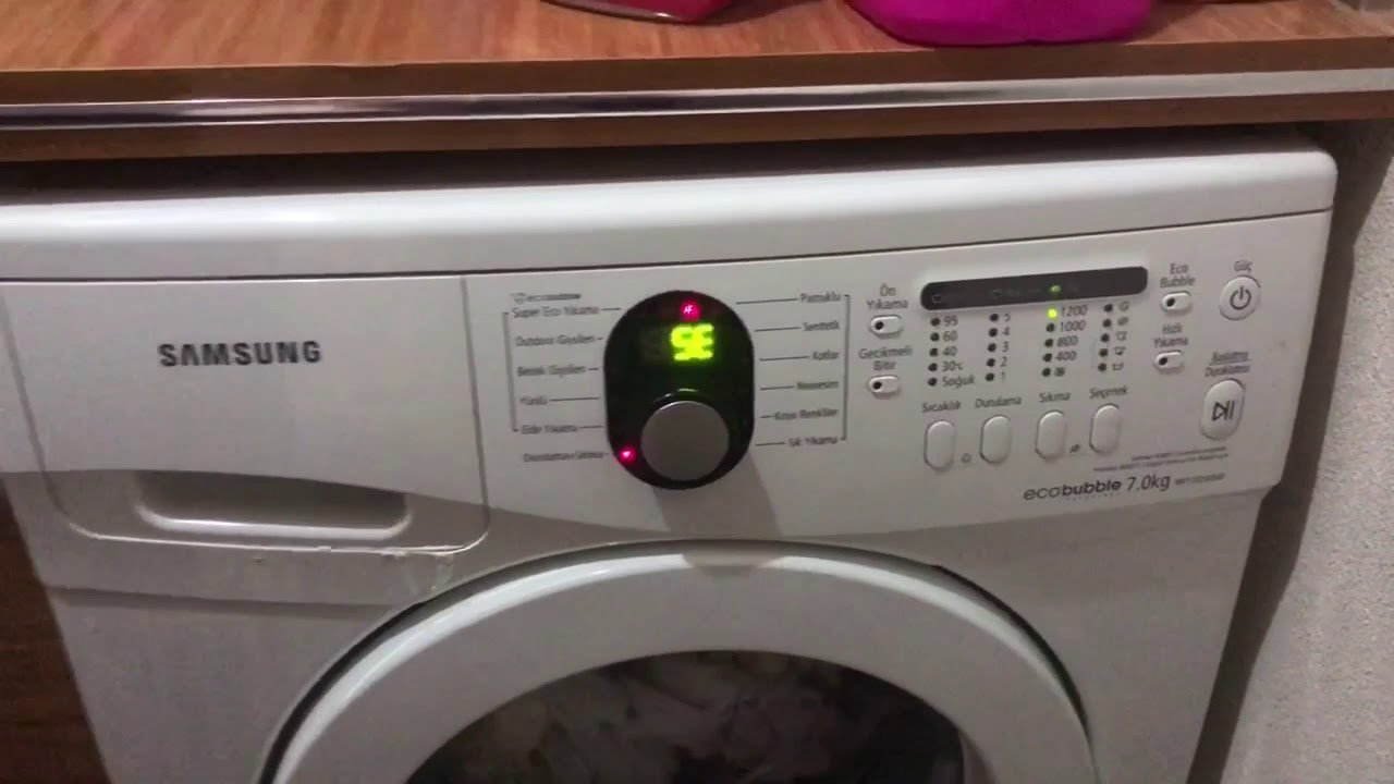 samsung çamaşır makinası hata kodu