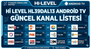 Hİ LEVEL HL39DAL13  ANDROİD TV GÜNCEL KANAL LİSTESİ